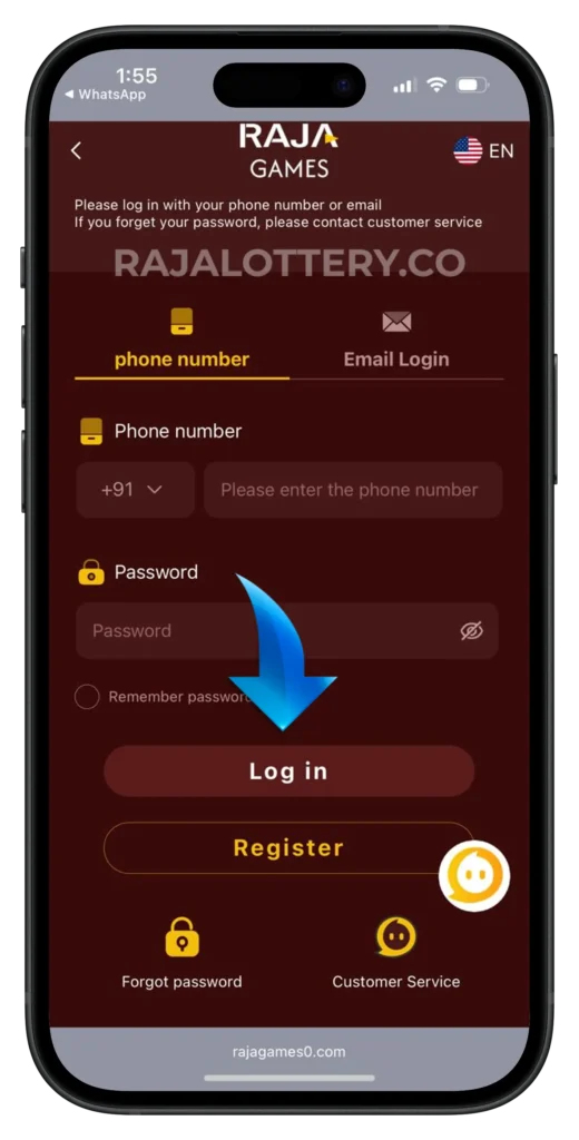 raja-lottery-login-page